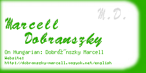 marcell dobranszky business card